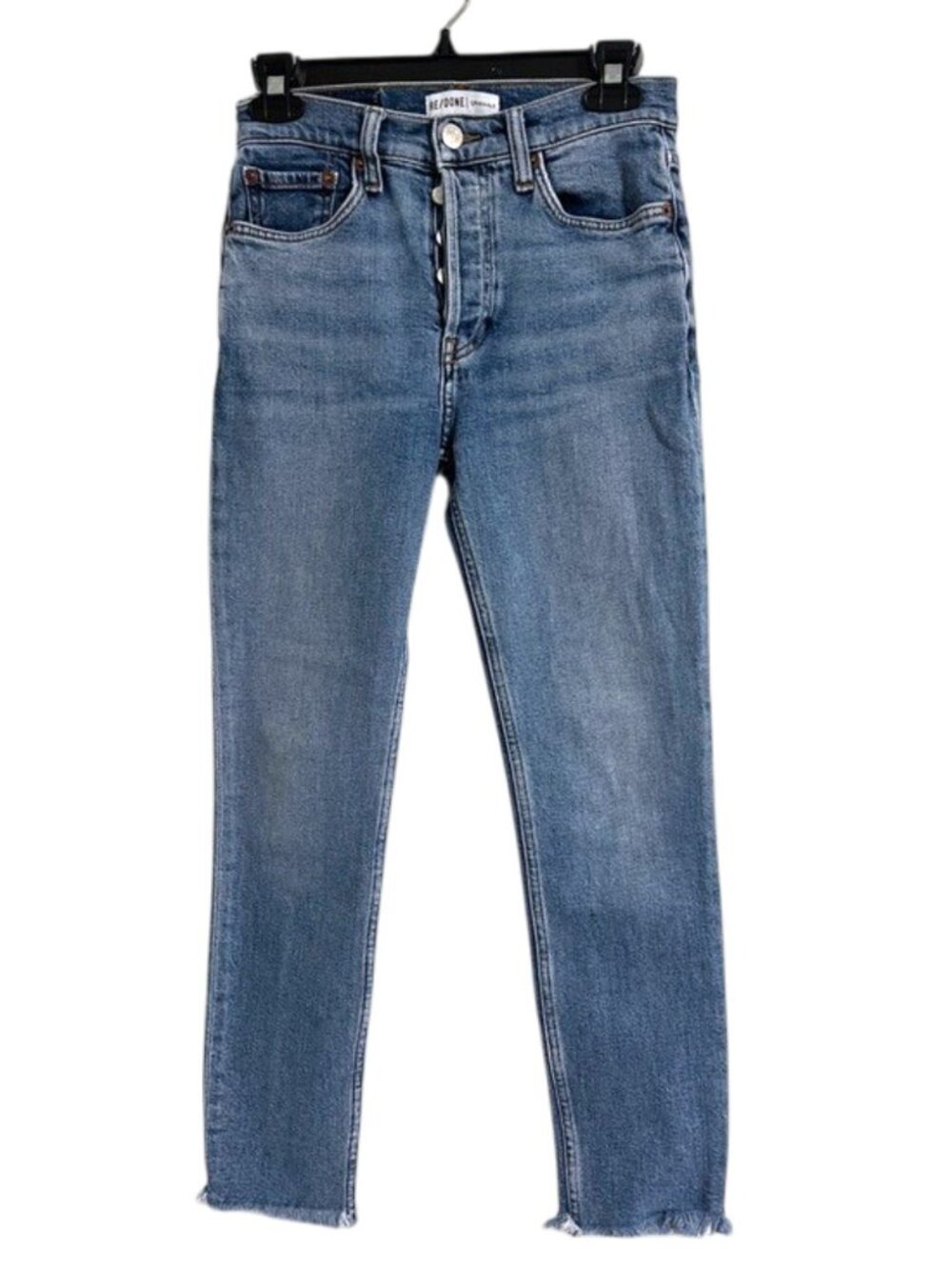 RE/DONE Slim Straight Leg Jeans Blue Size 25
